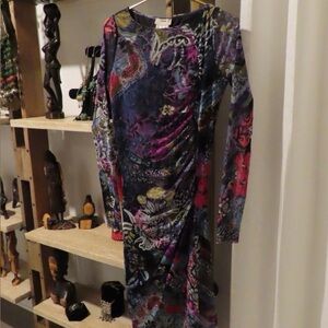 Elegant Multicolor Long Sleeve Dress